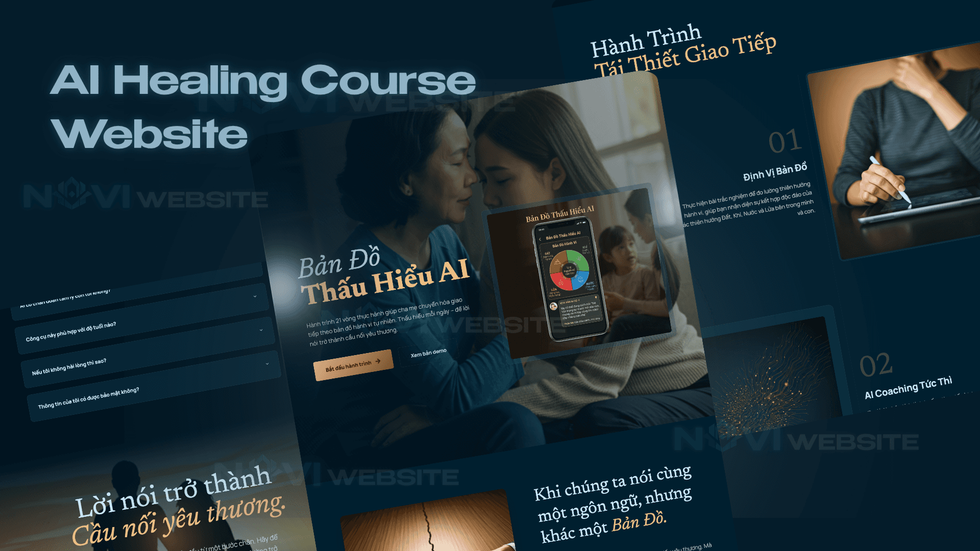 Website Khóa Học AI & Chữa Lành Cảm Xúc