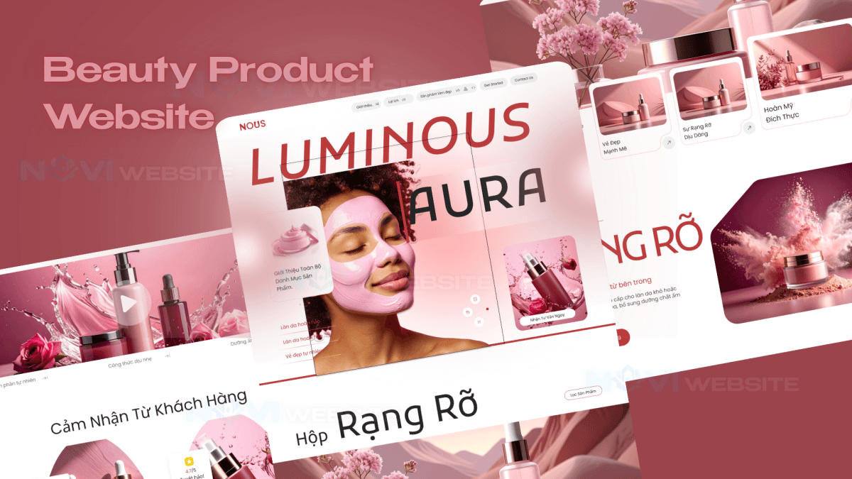 Website Mỹ phẩm & Làm đẹp theo bộ sưu tập
