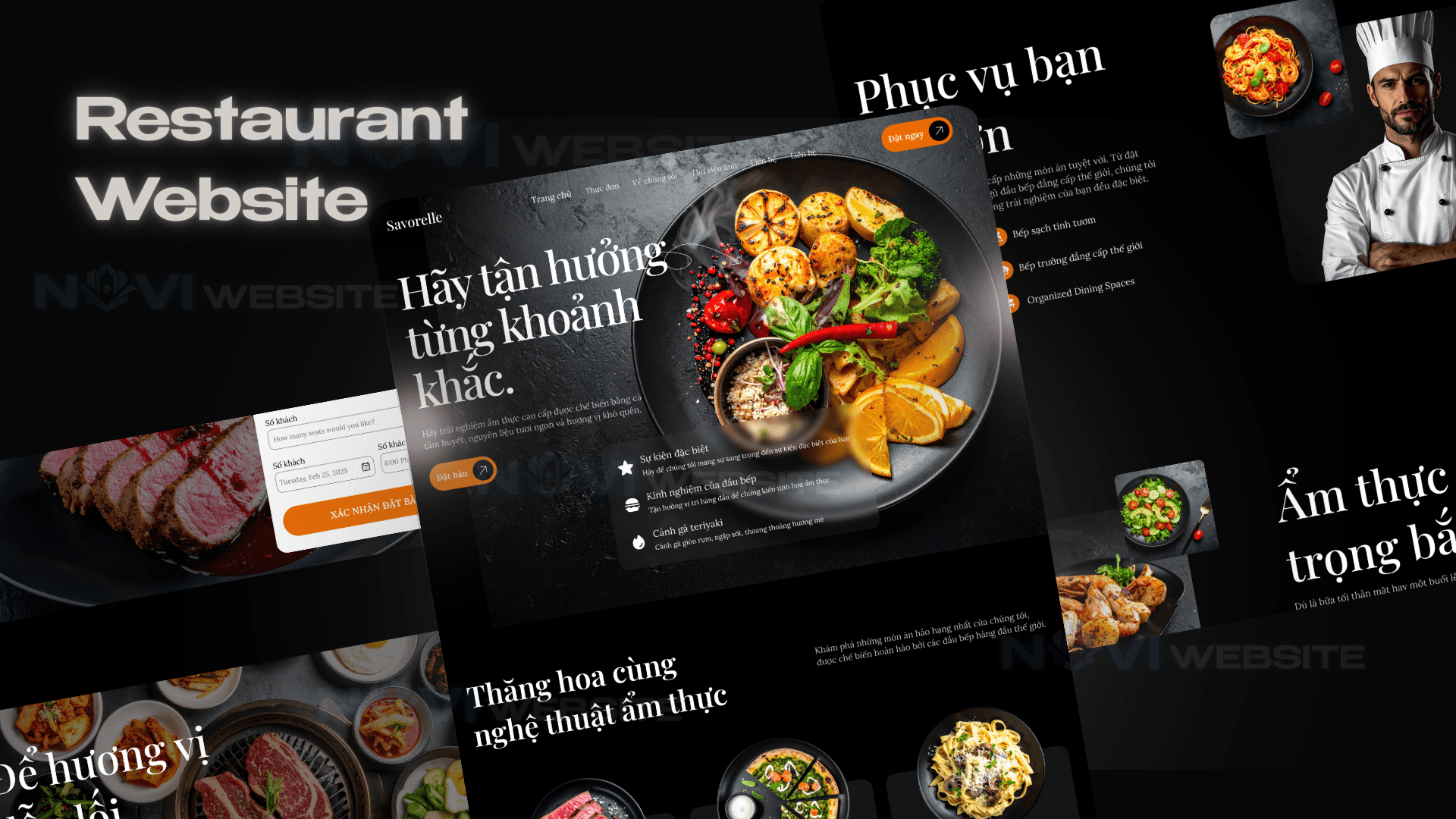 Website Nhà Hàng Âu Savorelle