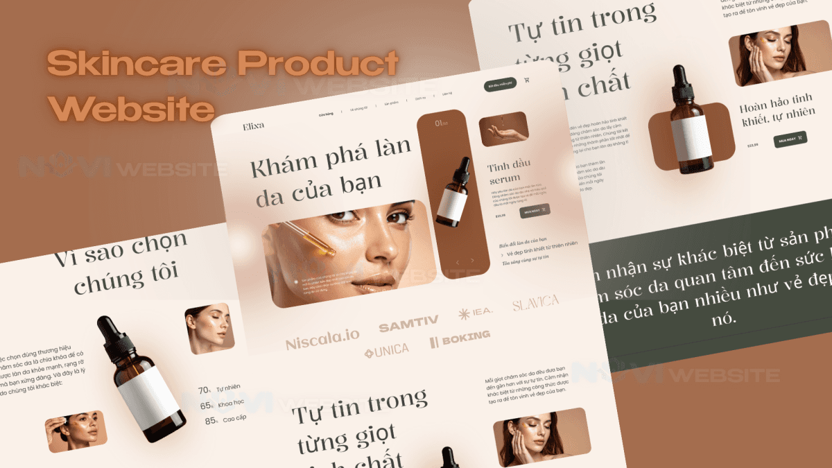Website Sản phẩm chăm sóc da 