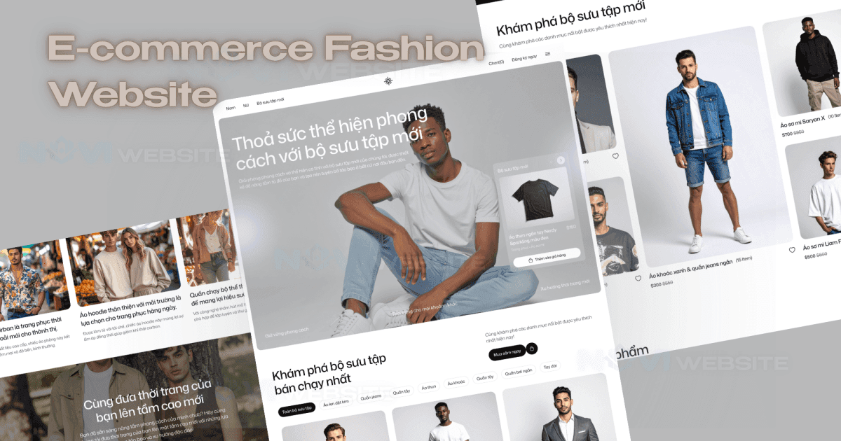 Website thời trang thương mại điện tử có lookbook