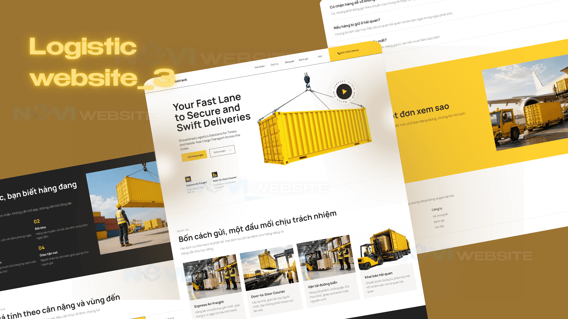 Website Dịch Vụ Logistics & Vận Chuyển Quốc Tế Fastrack