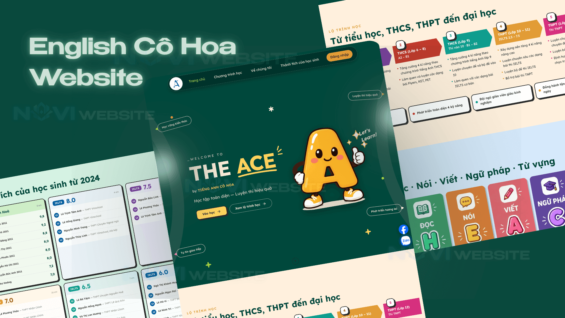 Nền tảng học tiếng Anh trực tuyến LMS The Ace