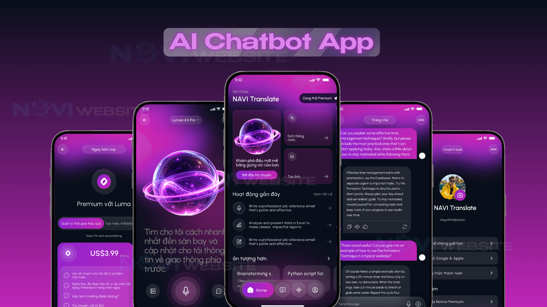App chatbot AI hỗ trợ viết & dịch — ảnh 1