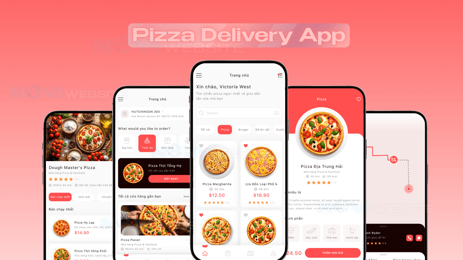 App giao pizza — ảnh 1