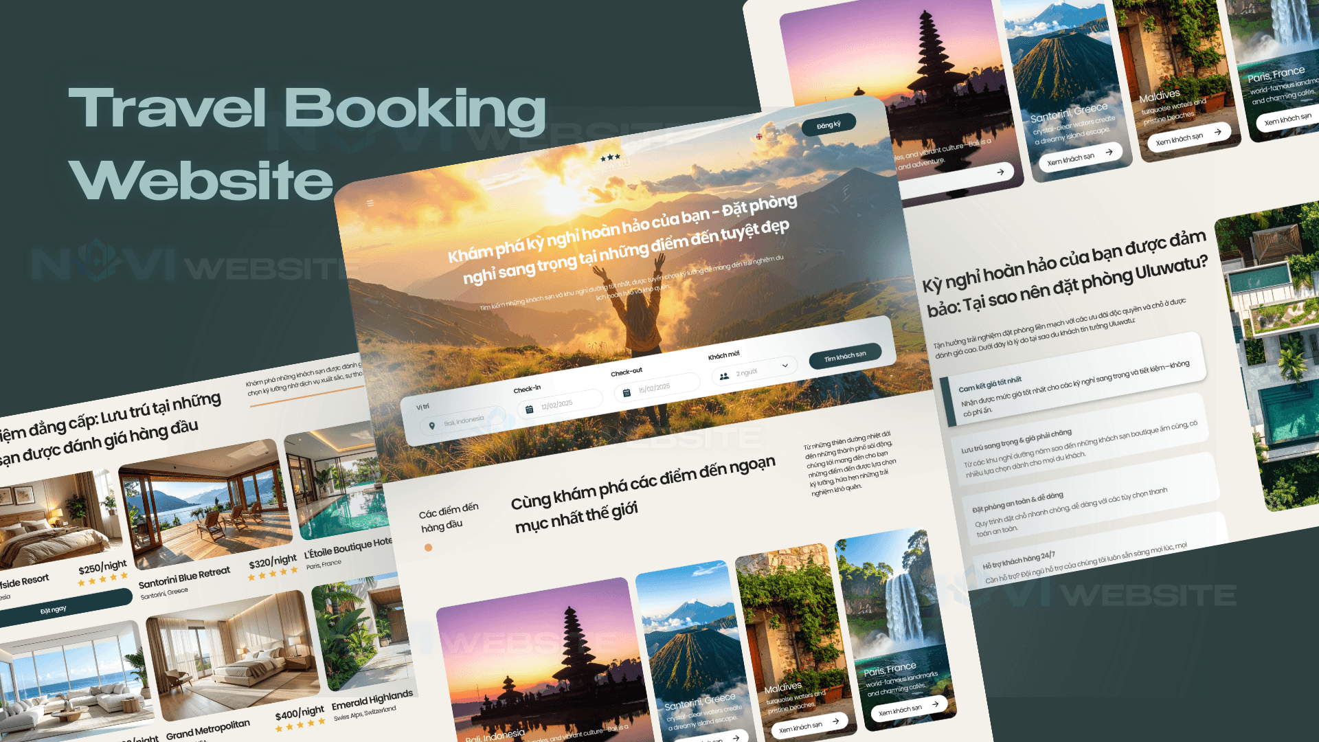 Website Landing Page đặt phòng khách sạn có form đặt ngay — ảnh 1