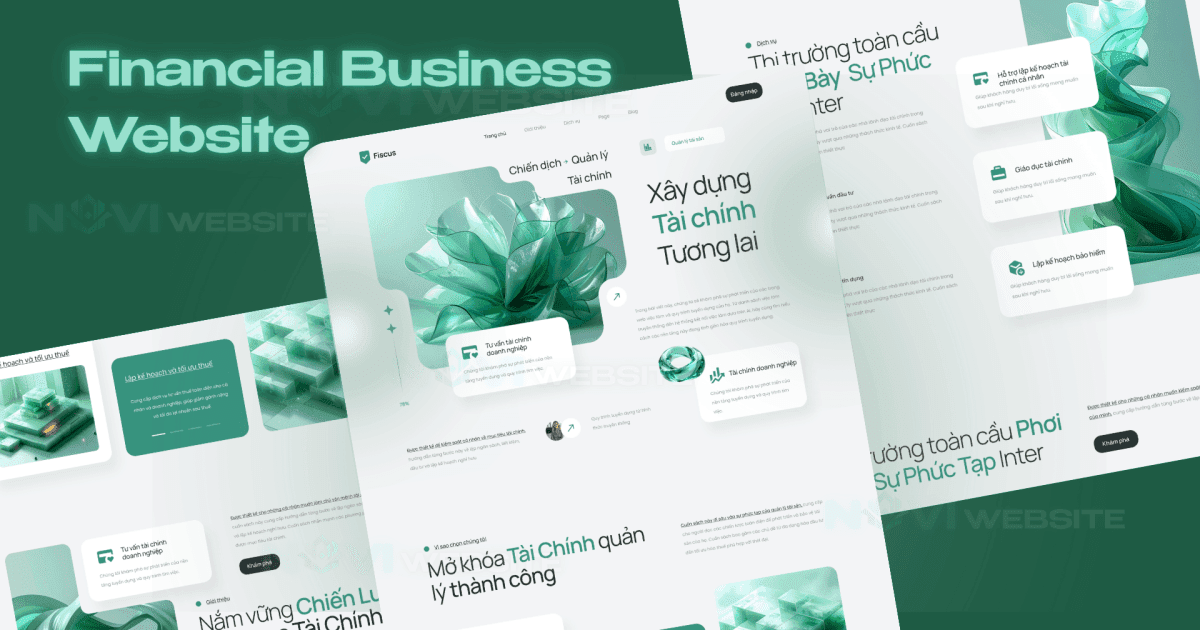 Website landing page doanh nghiệp tài chính — ảnh 1