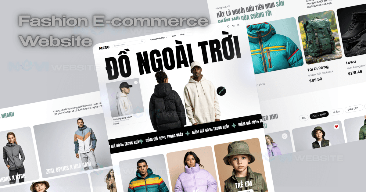 Website thương mại điện tử thời trang theo bộ sưu tập — ảnh 1