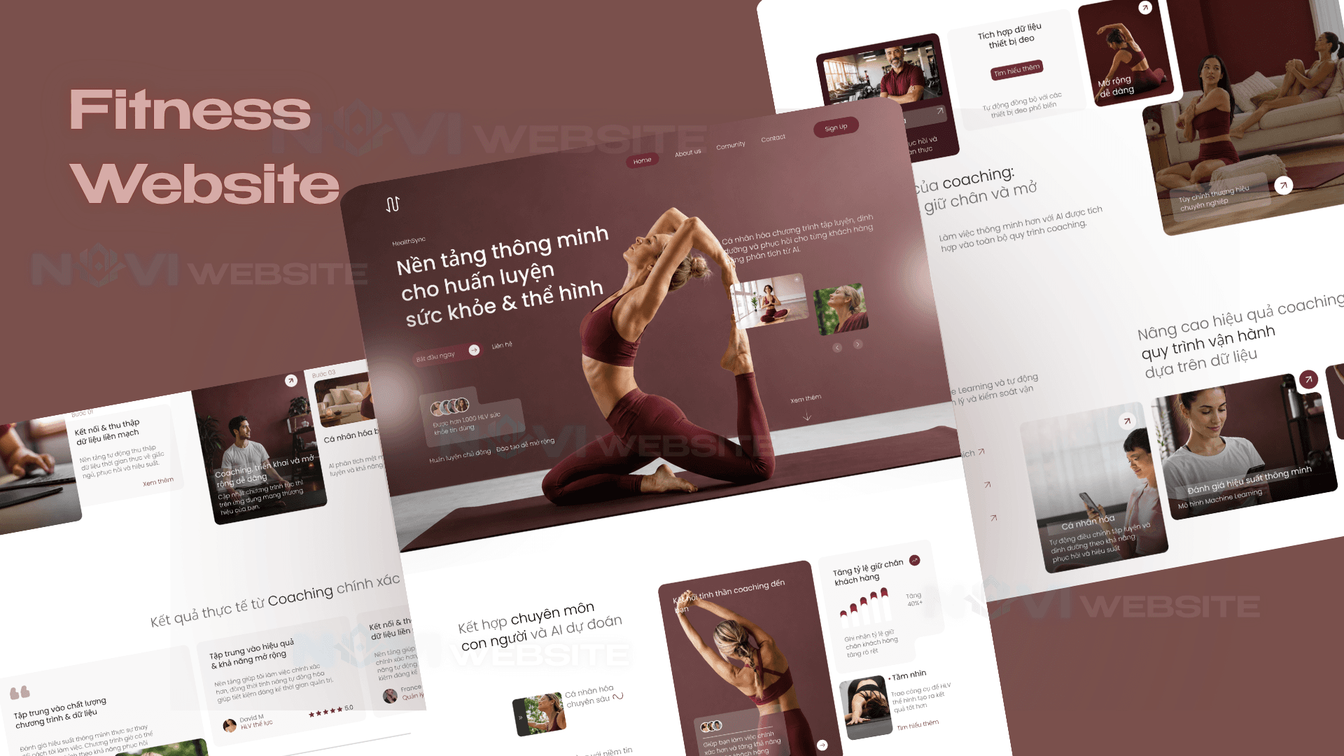 Website Nền Tảng Huấn Luyện Sức Khỏe & Thể Hình HealthSync — ảnh 1
