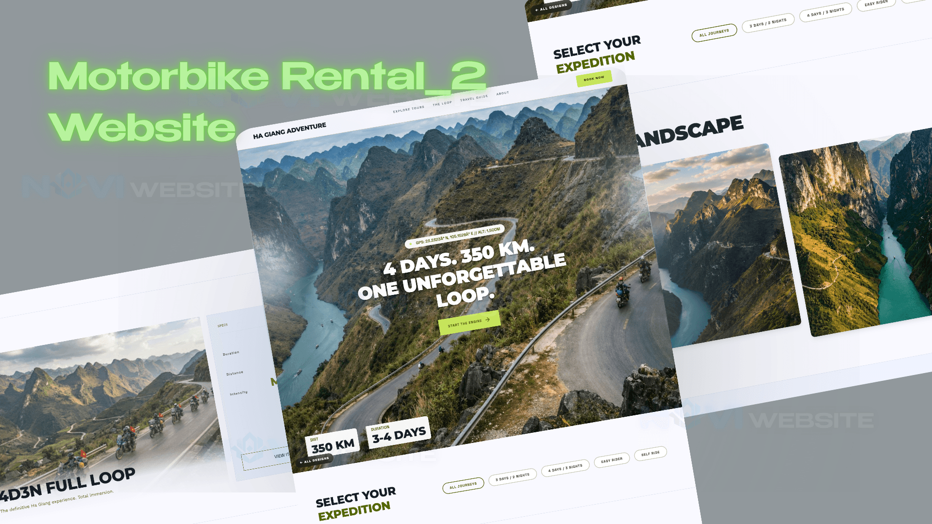 Website Tour Khám Phá & Thuê Xe Máy Hà Giang — ảnh 1