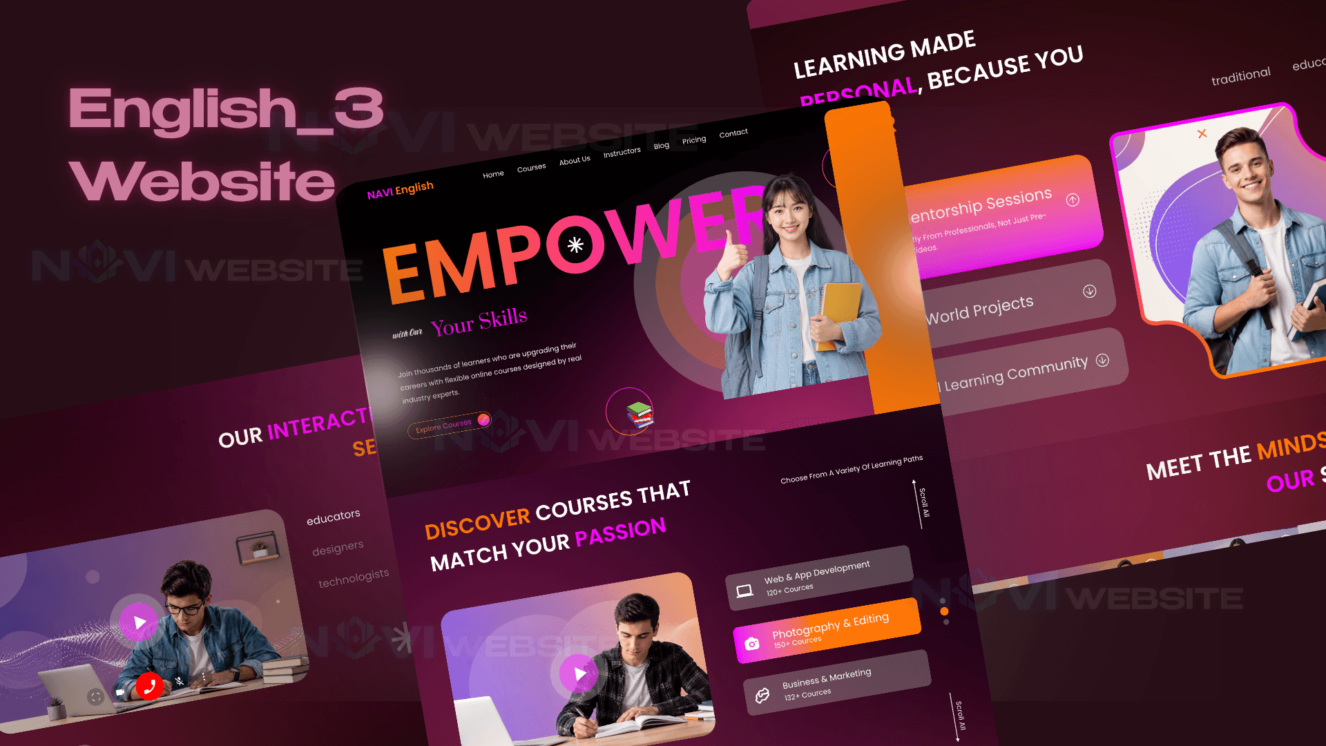 Website Nền Tảng Học Tiếng Anh Trực Tuyến NAVI English — ảnh 1