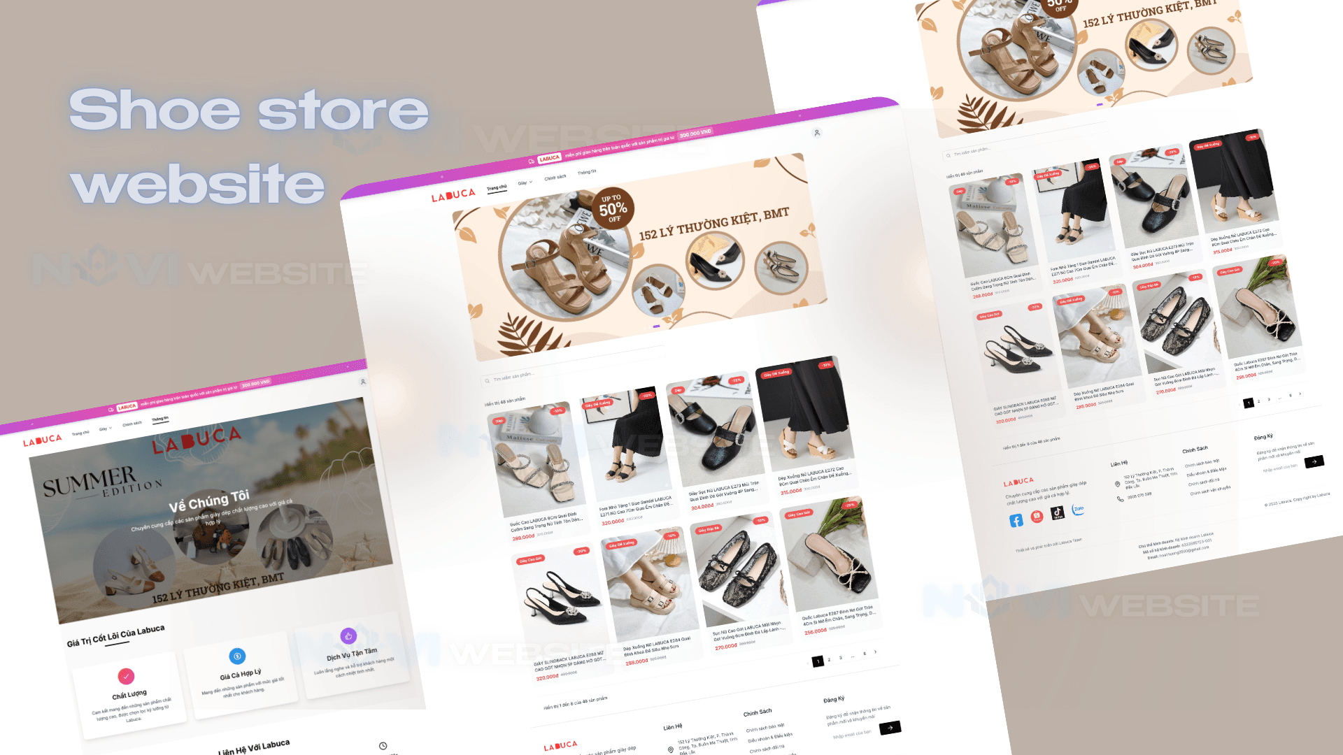 Website Cửa Hàng Giày Thời Trang — ảnh 1