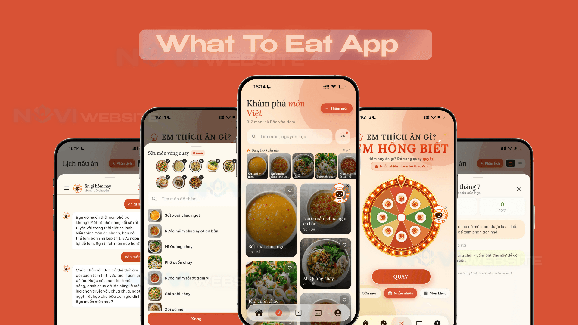 App gợi ý món ăn W2E – Ăn Gì Hôm Nay