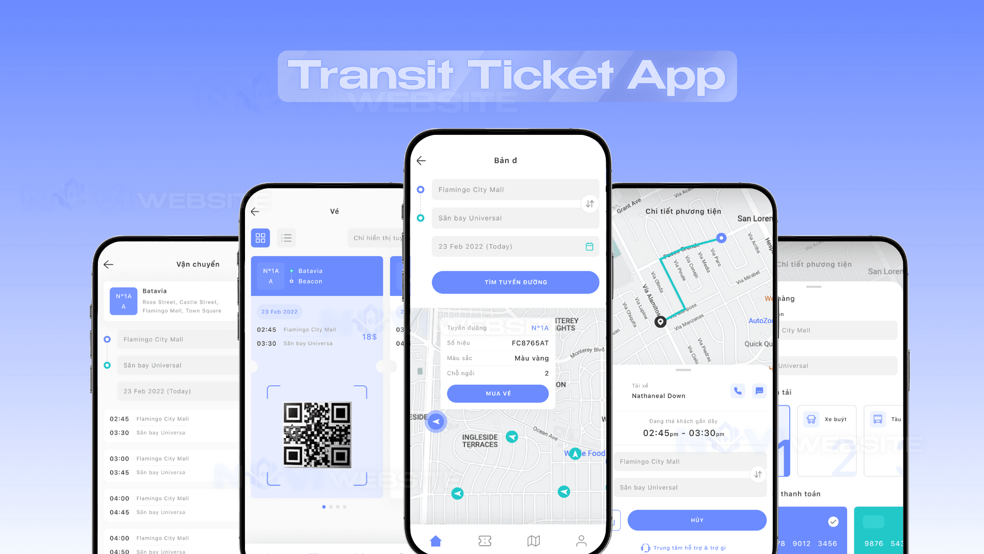 App đặt vé di chuyển — ảnh 1