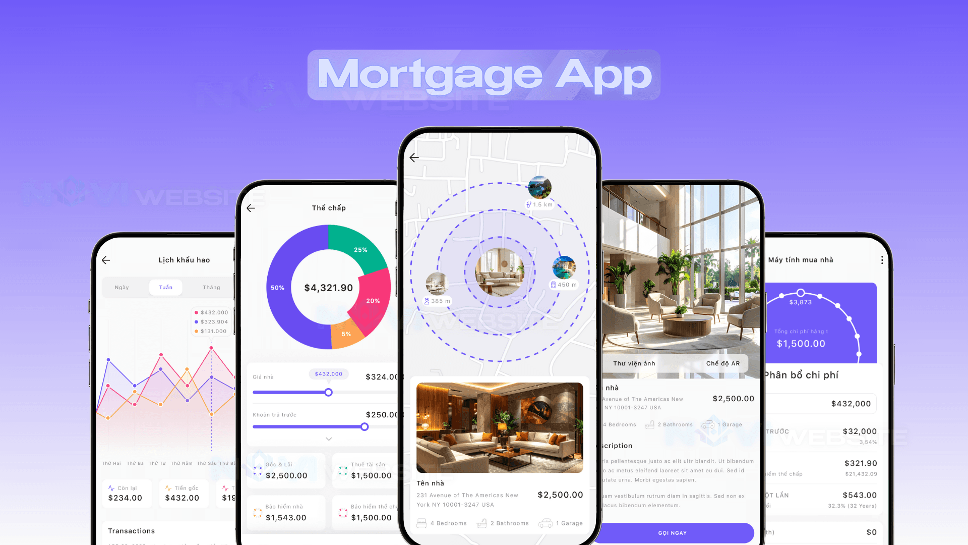App tính toán vay thế chấp — ảnh 1