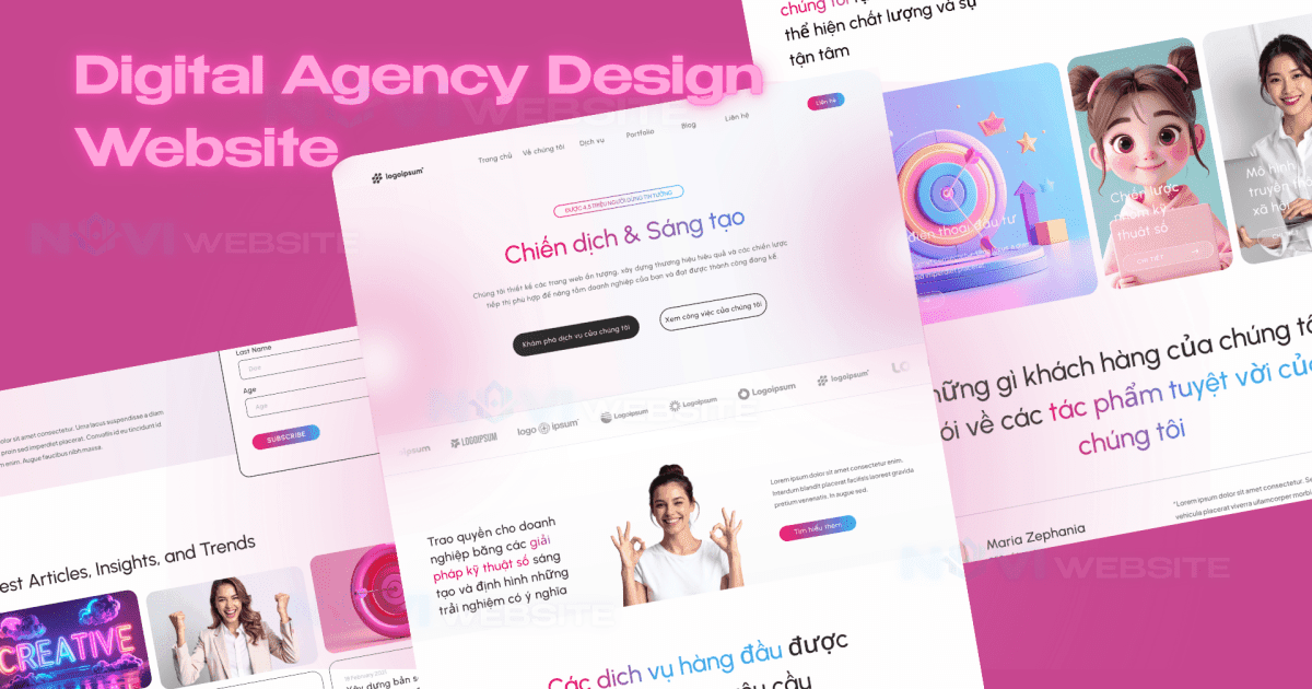 Website landing page agency kỹ thuật số chuyên nghiệp — ảnh 1