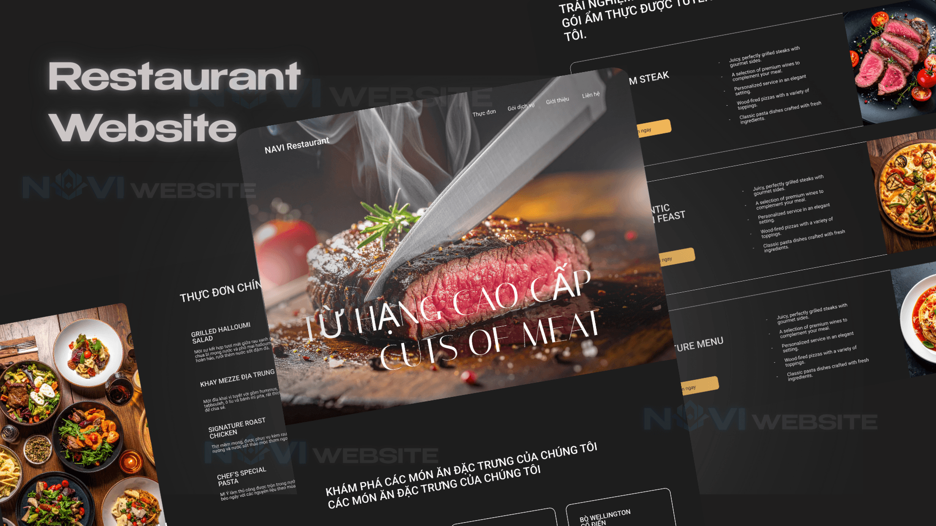 Website Nhà Hàng Bít Tết NAVI Restaurant — ảnh 1