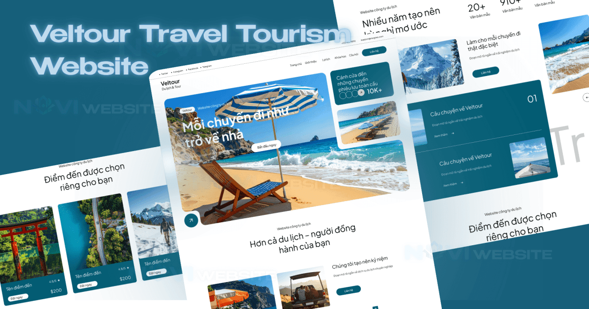Website landing page công ty du lịch & lữ hành — ảnh 1
