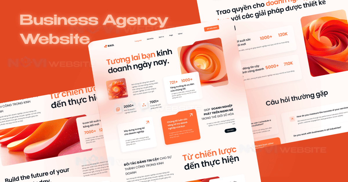 Website landing page agency giới thiệu dự án — ảnh 1