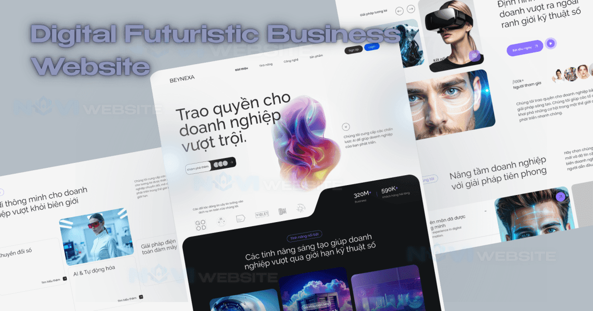 Website landing page doanh nghiệp kỹ thuật số hiện đại — ảnh 1