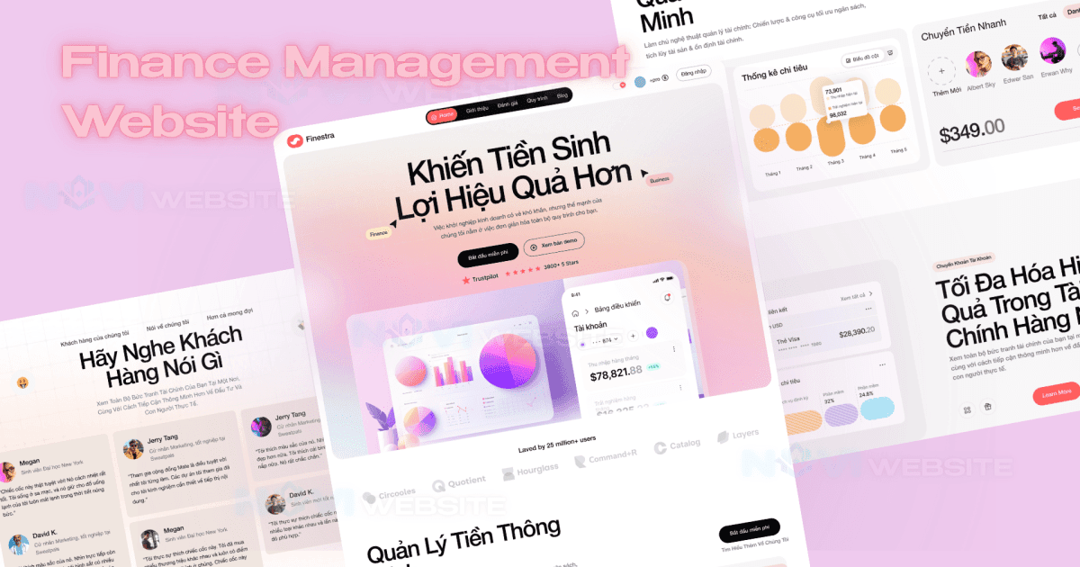 Website landing page tài chính — ảnh 1
