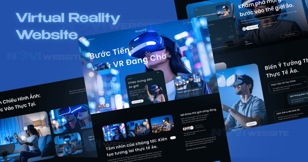 Website landing page thực tế ảo (VR) — ảnh 1