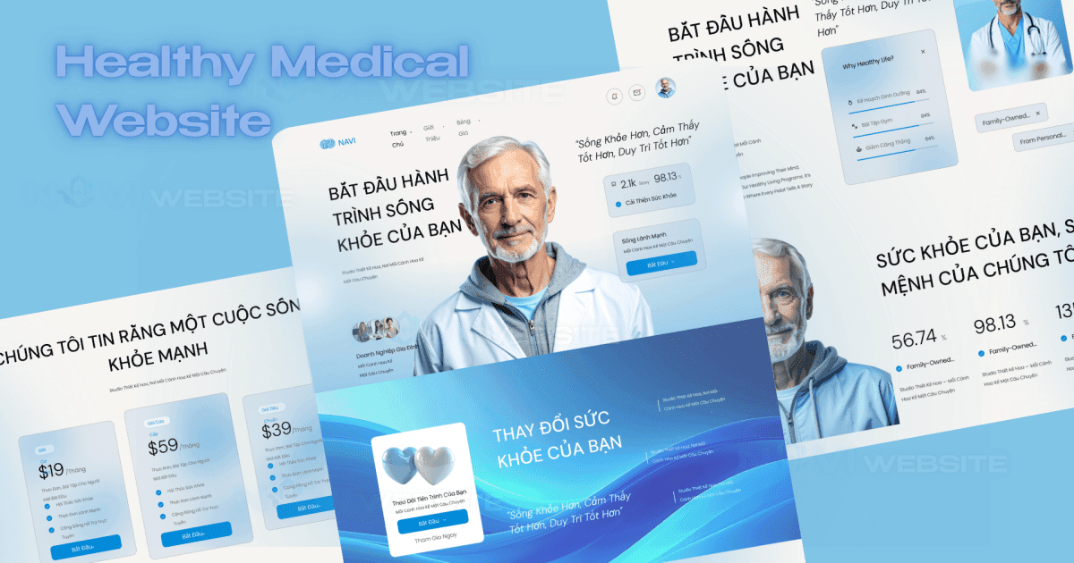Website landing page y tế & sức khỏe — ảnh 1