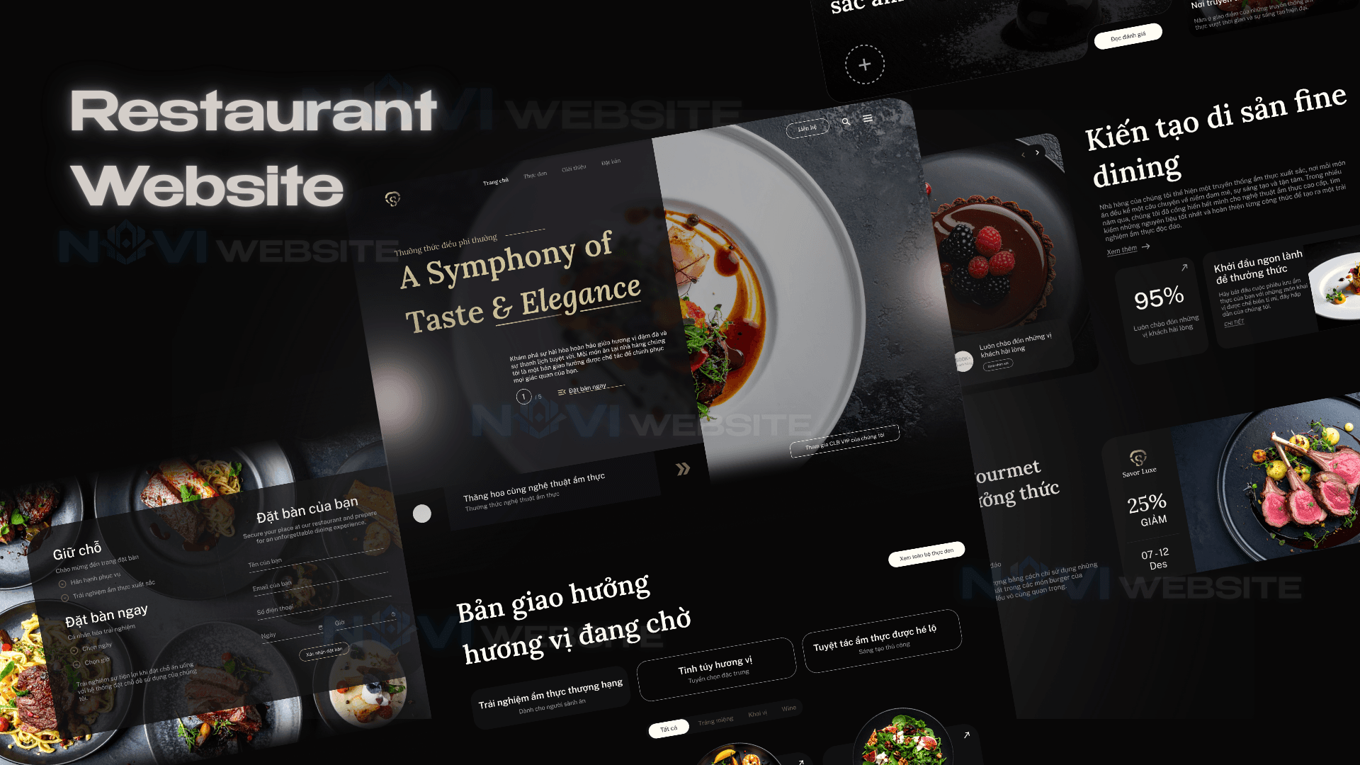 Website nhà hàng sang trọng — ảnh 1