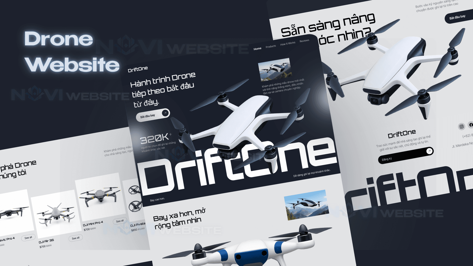 Website Giới Thiệu & Kinh Doanh Drone DriftOne — ảnh 1