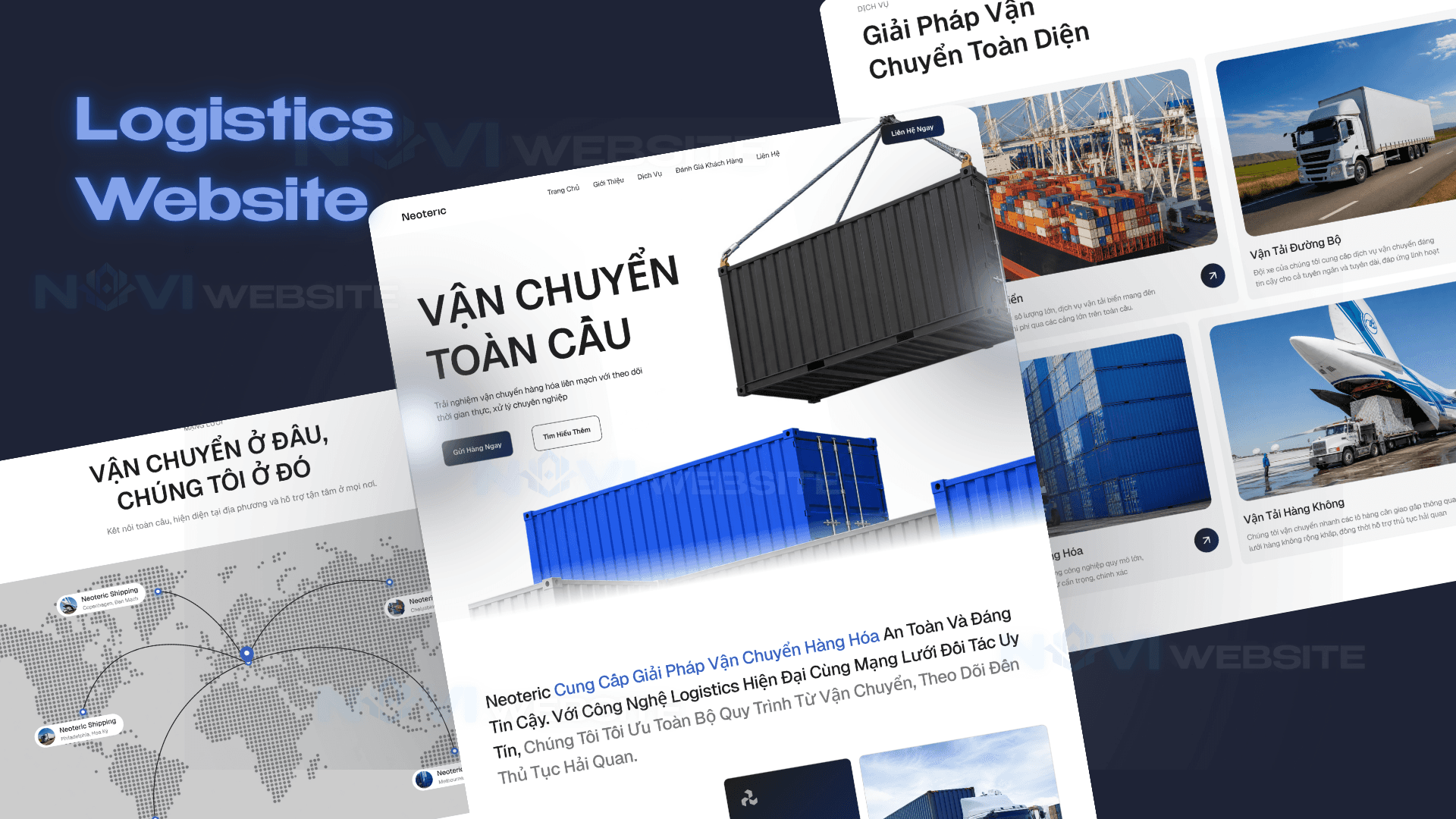 Website Dịch Vụ Logistics & Vận Chuyển Quốc Tế Neoteric — ảnh 1
