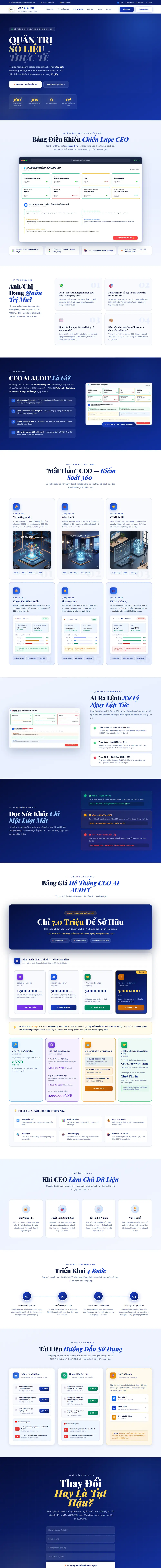 Toàn trang website Website Nền Tảng CEO AI Audit
